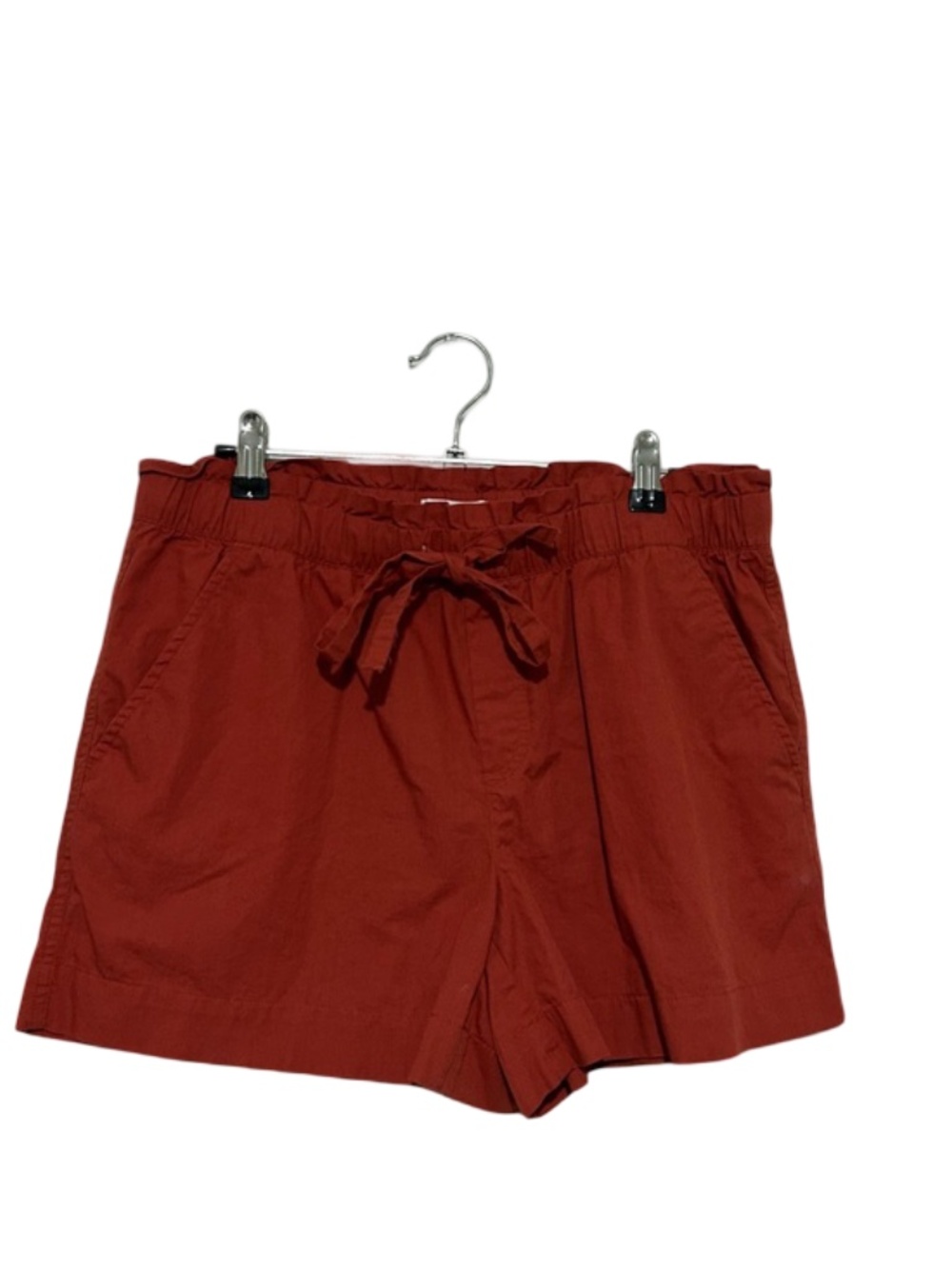 LOFT Ann Taylor Small Burnt Orange Shorts Tie Waist